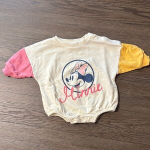 Disney Minnie Mouse Bodysuit - Cream, Pink, Yellow